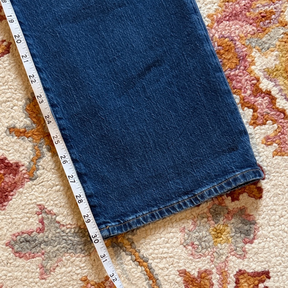 J.Crew Medium Wash Slim Wide Leg Jeans Full Length - Picture 6 of 8